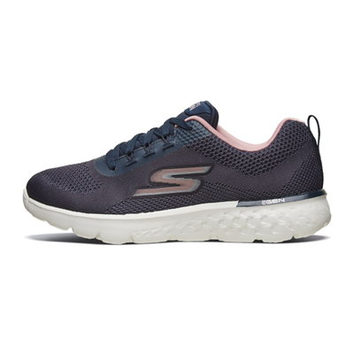 斯凯奇SKECHERS运动鞋 GO RUN 400 女款跑步鞋 667044-NVPK 海军蓝色/粉红色